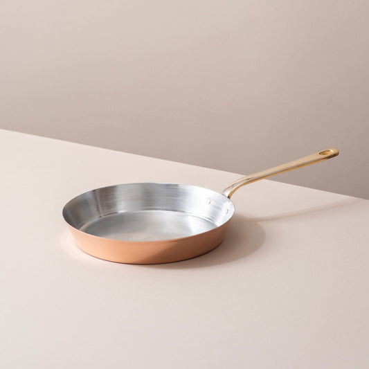 Traditional Copper Fry Pan with Tin Coating